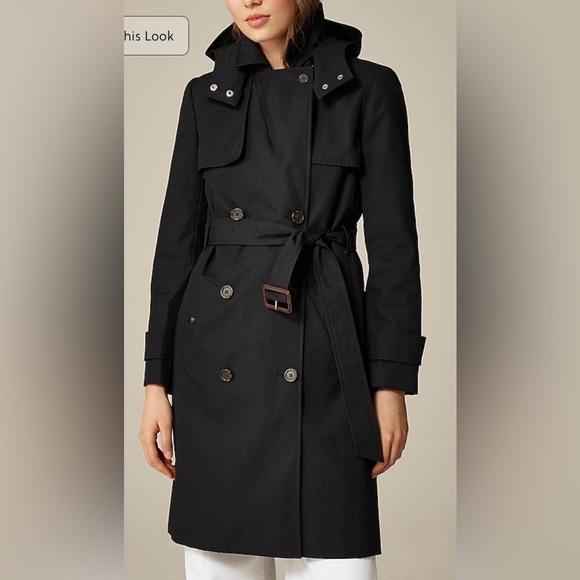 J.Crew New Icon trench coat in black - Picture 2 of 11